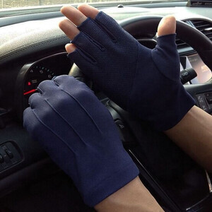 قفازات قيادة للنساء حماية من الشمس – مفتوح الاصابع - الوان متعددة 113