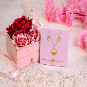 Give the most romantic gift ever with a custom gold-plated necklace engraved with their name for your loved one.