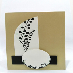 بطاقة تهنئة بطباعة ورد البوري