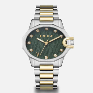 ‎ ساعة نسائية ستيل بلون ذهبي وفضي