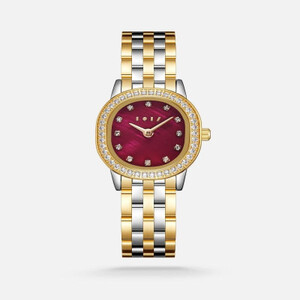 ‎  ساعة الجَازي النسائية بلون ذهبي وفضي