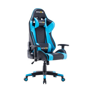 كرسي  قيمنق  180درجة مع وسادتين ظهر ورقبة لون أزرق