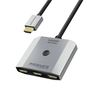 The perfect solution for connecting all your devices — the ultimate 3-in-1 high-definition HDMI® adapter with 4K resolution and 4K@60Hz support, compatible with signal switching.