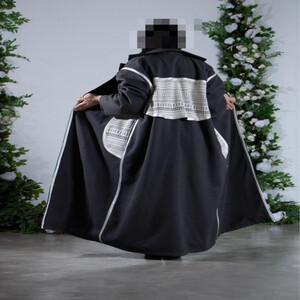 فروة نسائية قماش جوخ مع سدو تصميم عباية