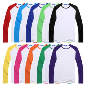Long-Sleeve Casual T-Shirt for Spring & Autumn, Kids & Adults, Plain White Top, Matching Family Outfits