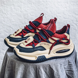 الخريف تنوعا الرجال الدانتيل متابعة أحذية رياضية مصمم الرجال سميكة القاع أحذية مفلكنة في الهواء الطلق مقاومة للاهتراء احذية الجري Zapatillas