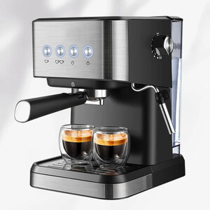 ماكينة صنع القهوة الكهربائية المنزلية الإيطالية الذكية شبه الأوتوماتيكية Kahve Makinesi للمقهى