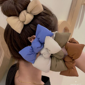 Scrunchie الإسفنج القوس الكورية أزياء لطيف ذيل الحصان العصابات الشعر مرونة عالية للنساء الفتيات الحلو سيدة رئيس حبل