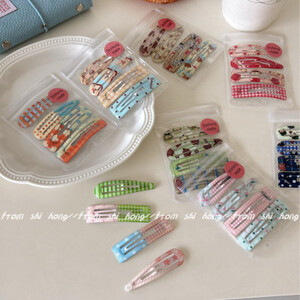 4 قطع طالب كسر الشعر BB كليب الأزياء البولكا نقطة فحص الانفجارات كليب أغطية الرأس الفتيات النساء الاطفال إكسسوارات الشعر