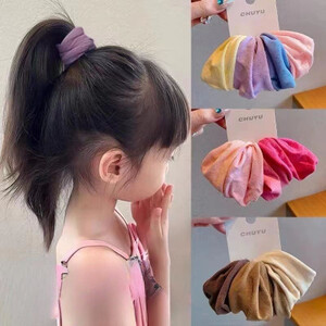 4 قطعة شريط مطاطي فائق النعومة حبل الشعر واسعة الجوانب عالية المرونة رباط شعر حبل العلاقات أغطية الرأس الفتيات الاطفال النساء إكسسوارات الشعر