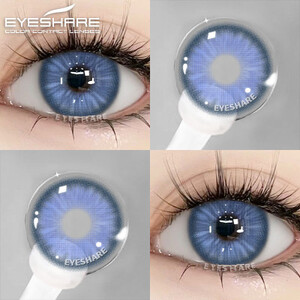 EYESHARE تلاميذ ملونة طبيعية جديدة للعيون 1 زوج عدسات سوداء مستحضرات التجميل عدسات التجميل البنية اتصالات العين الزرقاء اتصالات خضراء