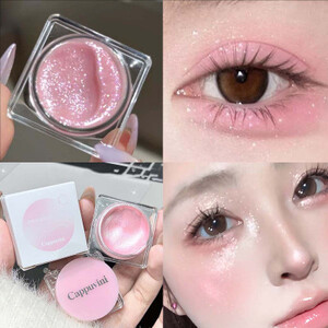 جل هايلايتر وردي لامع مقاوم للماء بيرليسسينت أرجواني رمادي دايموند سطع الكذب دودة القز ظلال العيون السائلة مكياج الوجه