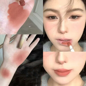 رقيق المخملية لينة الشفاه الصقيل السائل أحمر الشفاه كريم عارية ماتي الوردي الأحمر الصباغ مقاوم للماء طويلة الأمد صبغ الخد الشفاه تينت لصق