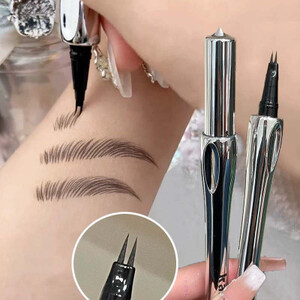 2 شوك قلم الحواجب 0.01 مللي متر الترا غرامة المياه الحاجب القلم مقاوم للماء التجفيف السريع أقل رمش كحل الحاجب الطبيعي ماكياج