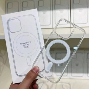 الأصلي ل Magsafe المغناطيسي شحن لاسلكي آيفون 16 15 14 13 12 11 برو ماكس Mini XR X XS 7 8Plus غطاء شفاف