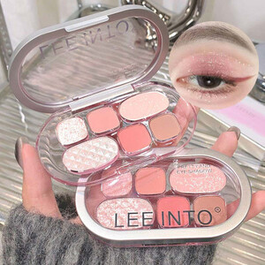 لوحة ظلال عيون وردية متألقة لؤلؤية لامعة ظلال عيون بني غير لامع ظلال أنف تحديد الوجه لوحة إصلاح 6 ألوان ظلال عيون