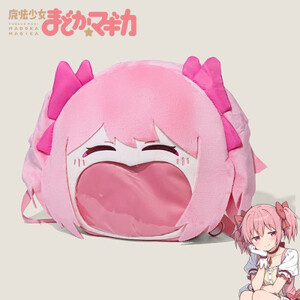 أنيمي Puella Magi Madoka Magica Kaname Madoka تأثيري على ظهره أفخم الوردي حقيبة كتف الكرتون الشكل حقيبة يد اكسسوارات الحفلات