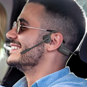 سماعة بلوتوث لاسلكية سماعات توصيل العظام شحن سريع سماعات الألعاب الرياضية مع ميكروفون مزدوج CVC8.0 لإلغاء الضوضاء