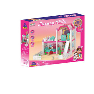 طقم فيلا مع عروسة واكسسوارات