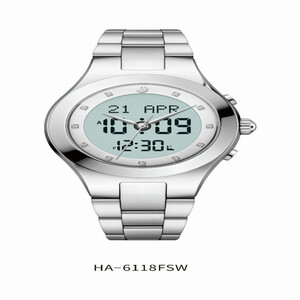 ساعة رجالية إسلامية الحرمين فضي ابيض