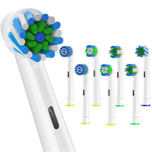 رؤوس فرشاة أسنان بديلة ، مناسبة لحيوية الفم ، فرشاة أسنان كهربائية ، متوافقة مع براون ، 16 عبوة
