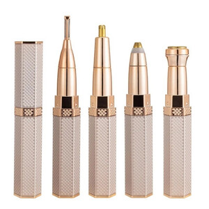 إزالة شعر الوجه الكهربائي بدون ألم للنساء ، نزع شعر الحاجب ، مزيل شعر بيكين للوجه ، ماكينة حلاقة ، أداة إزالة الشعر ، 4 في 1