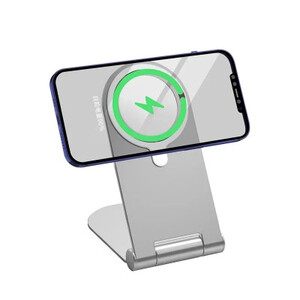 STONEGO طوي المغناطيسي شاحن هاتف لاسلكي حامل آيفون wriless شاحن سطح المكتب قاعدة الطاقة حامل ل Magsafe حامل