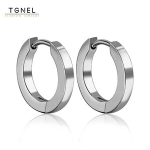 2 قطعة التيتانيوم النقي هوب أقراط للنساء Sensititve آذان لا النيكل هدية Gril حماية Cartiage ثقب مجوهرات اكسسوارات