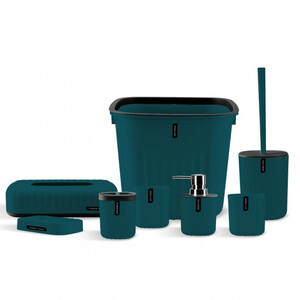 طقم اكسسوارات حمام من 8 قطع بألوان مختلفة