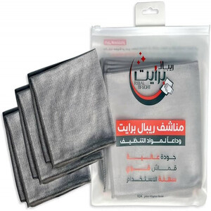 ريبال برايت مناشف تنظيف الزجاج والشاشات المتخصصة