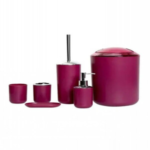 طقم إكسسوارات حمام بالوان مميزة 6 قطع