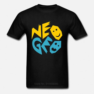 تي شيرت Neo Geo SNK للرجال ، وحدة تحكم لألعاب الفيديو الرجعية مستوحاة ، أكمام قصيرة ، موضة صيفية ، علامة تجارية