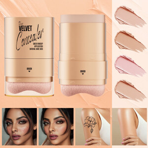 إزالة مكياج خافي العيوب السائل للوجه، غطاء كريم الأساس، النمش، علامات حب الشباب، لوحة مستحضرات التجميل المقاومة للماء