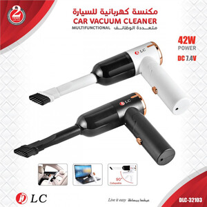 مكنسة كهربائية للسيارات - دي ال سي 32103 باللون أسود