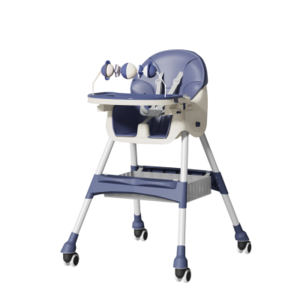 بيبي لوف كرسي طعام أطفال متعدد الاستخدامات ازرق 33-QTB619B