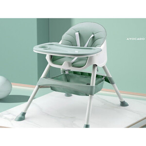 كرسي مرتفع للأطفال 4 في 1 ، مقعد معزز لكرسي تغذية الأطفال مع كرسي هزاز وعجلات وتخزين واستلقاء ومسند قدم للصينية وكرسي عالٍ قابل للطي للأطفال الصغار من عمر 6 أشهر إلى 4 سنوات