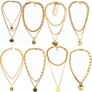 سلسلة ملتوية ذهبية وفضية للنساء ، عقد سميك ، قفل سميك ، مجوهرات احتفالية ، سلسلة سميكة كبيرة مبالغ فيها